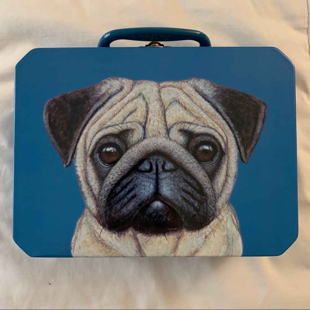Pug Dog Metal Lunch Box